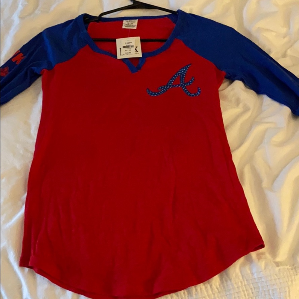 Victoria’s Secret Pink Atlanta Braves Baseball Tee